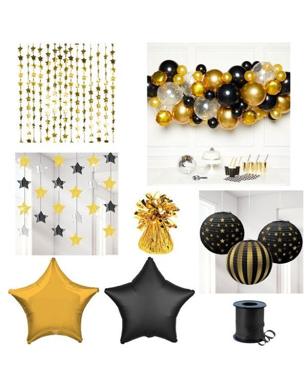 Black &amp; Gold Decorating Kit