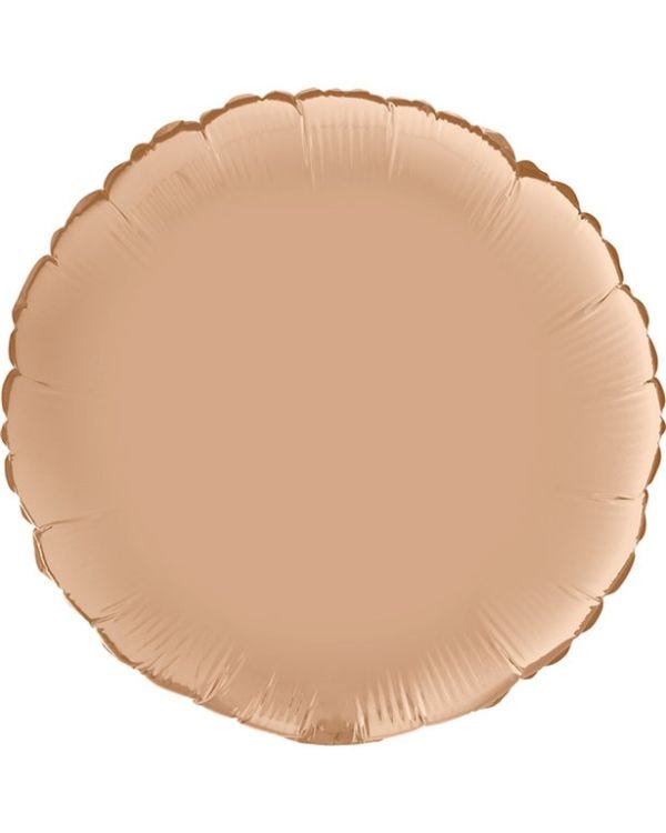 Satin Nude Round Foil Balloon - 18&quot;