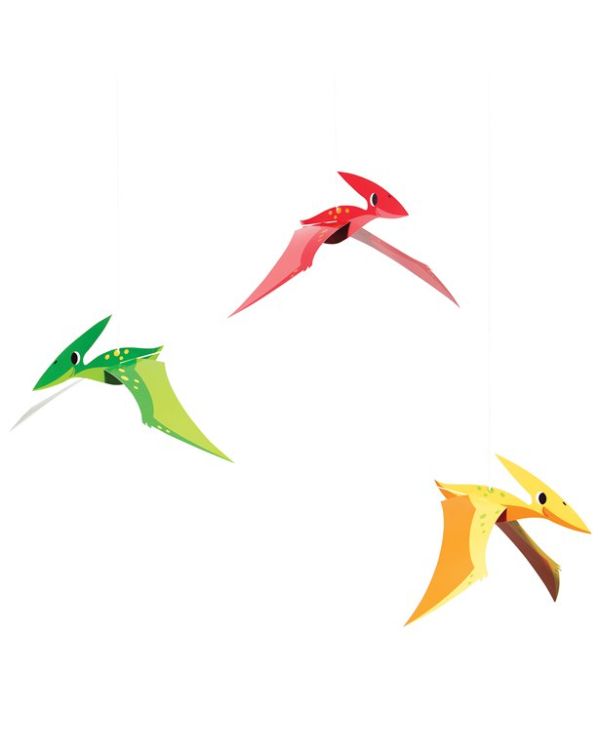 3D Hanging Dinosaurs - 43cm (3pk)