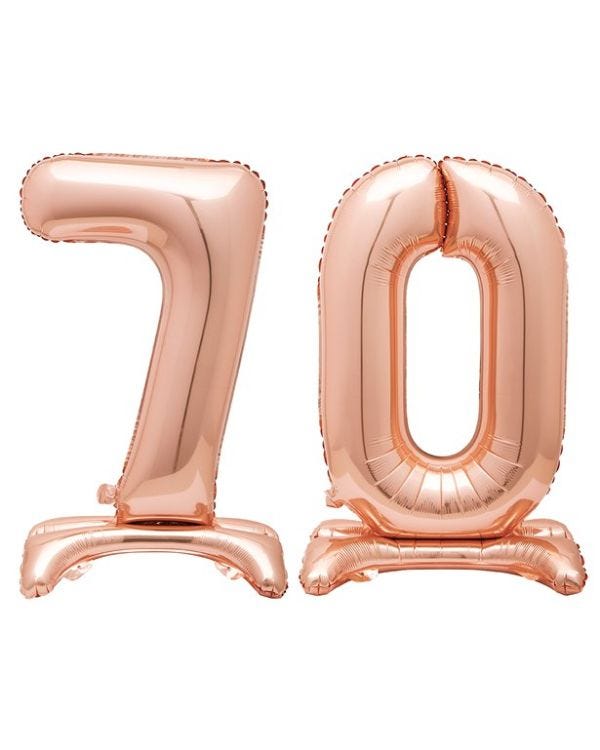 Rose Gold 70 Standing Balloon Kit - 30&quot; Foil