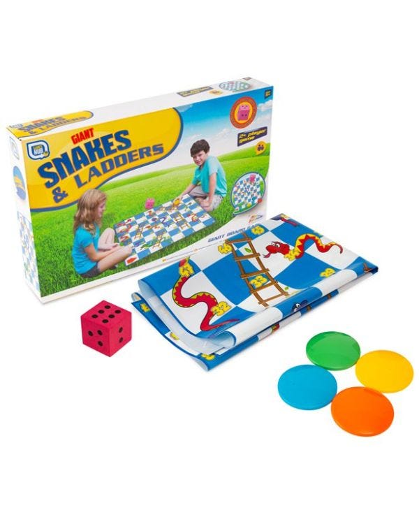 Giant Snakes &amp; Ladders Game