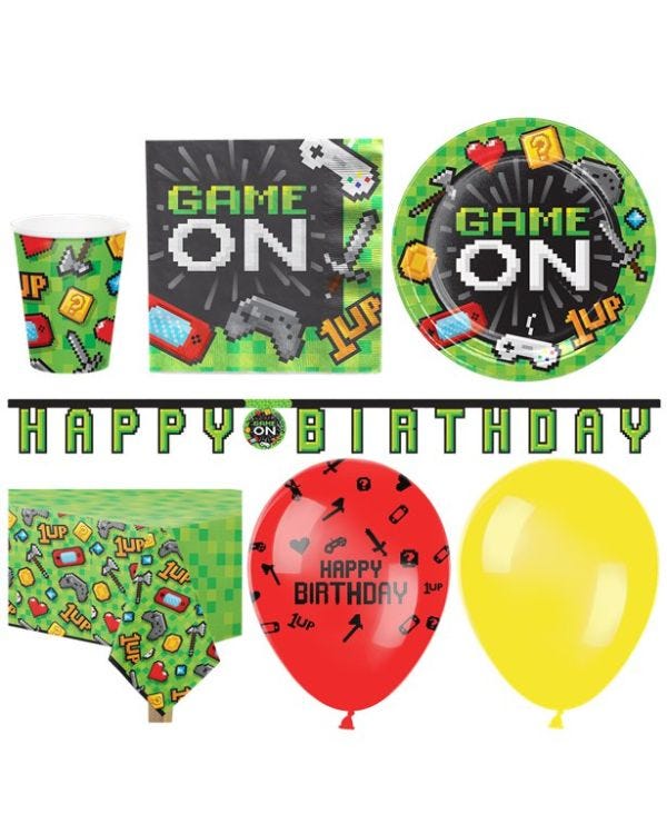 Game On - Deluxe Party Pack for 16