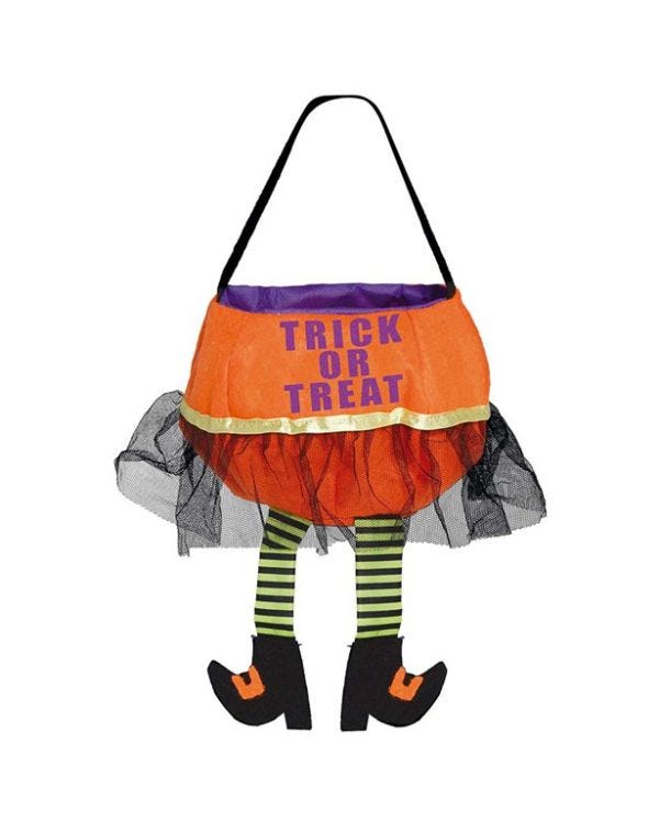Fabric Witch Leg Bag