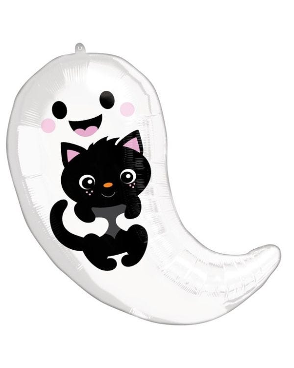 Ghost &amp; Kitty Cuties Balloon - 19&quot; Foil