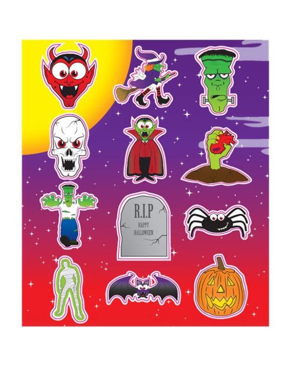 Spooky Halloween Sticker Sheet