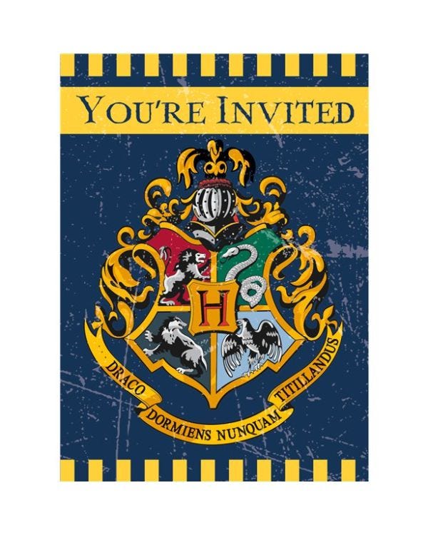 Harry Potter Party Invitations (8pk)