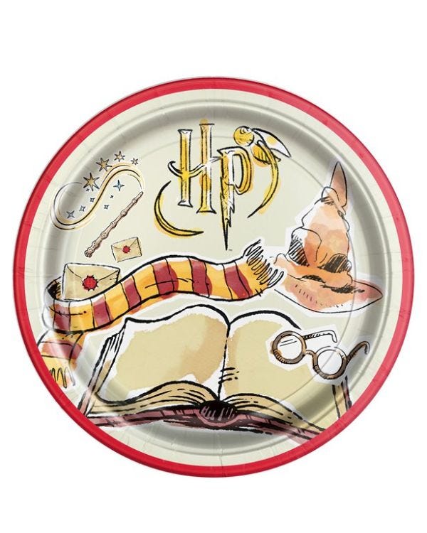 Harry Potter Paper Plates - 22cm (8pk)