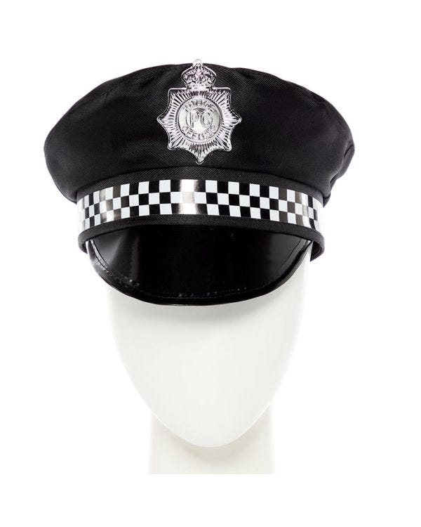 Black Police Hat - Child