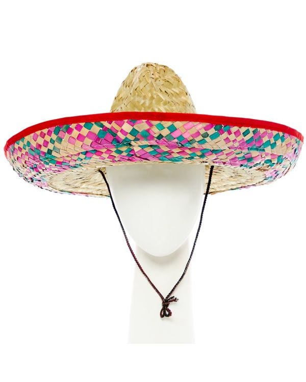 Natural  Straw Mexican Sombrero