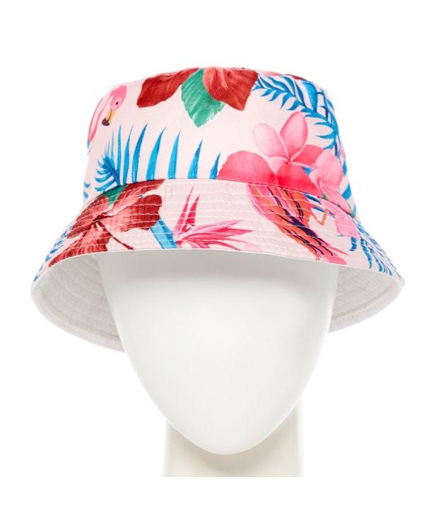 Hawaiian Flamingos Bucket Hat