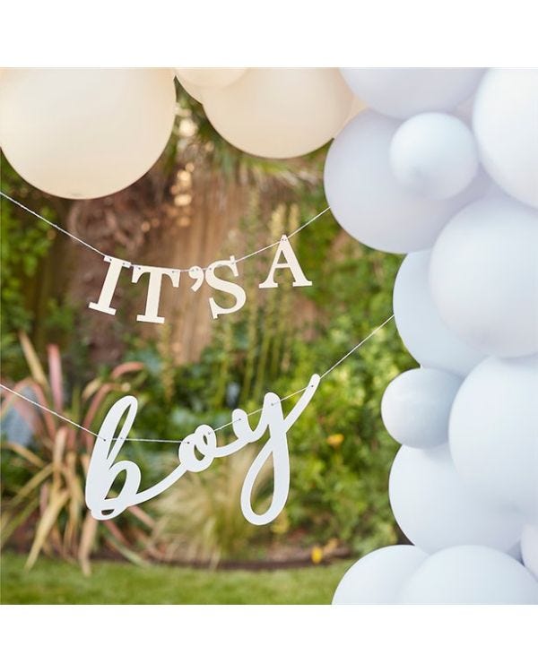 Hello Baby It&#039;s A Boy Eco Bunting