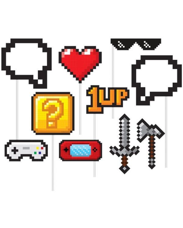 Game On Photo Booth Props (10pk)