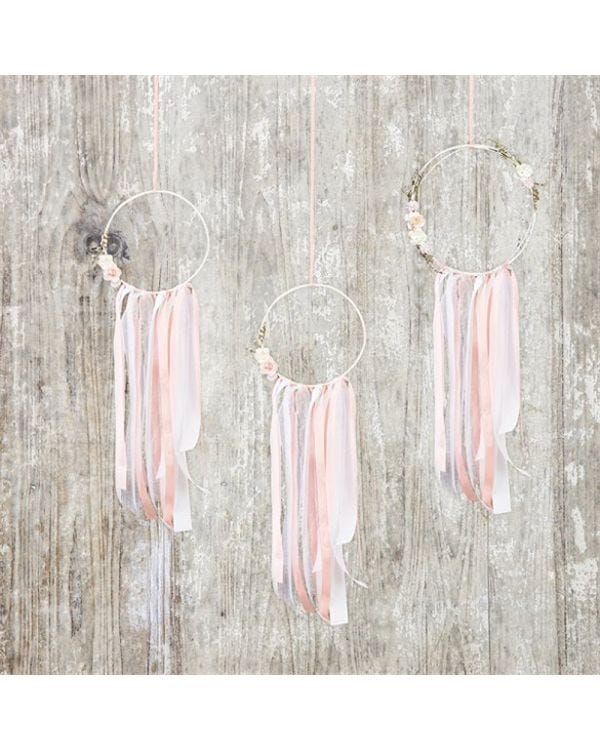 Pink Dream Catcher Decorations (3pk)