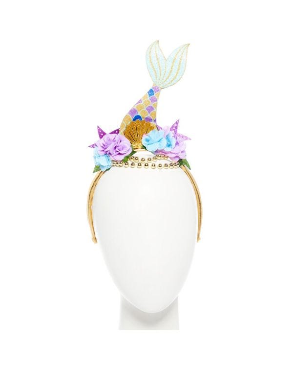 Glitter  Floral Mermaid Headband