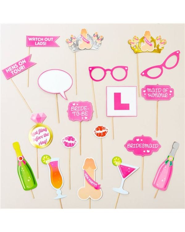 Hen Party Photo Props (20pk)