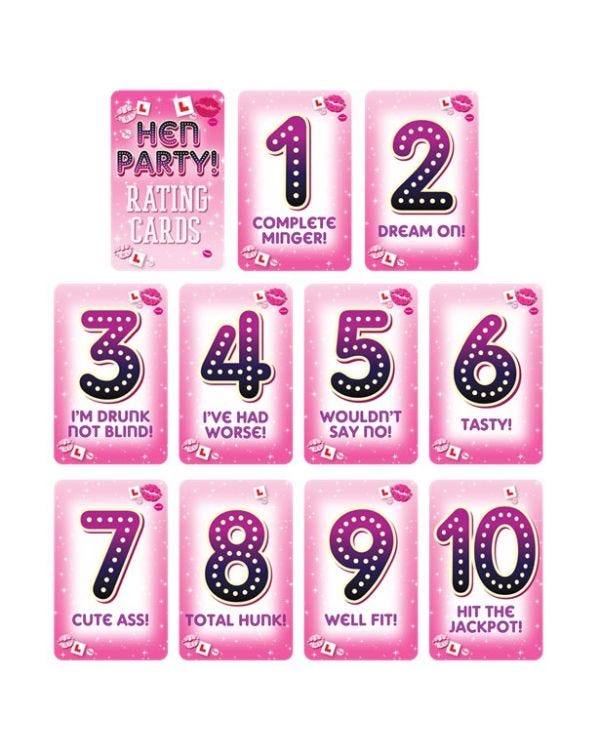 Rate a Man Cards