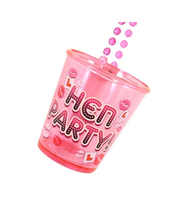 Hen Party Shot Glass Necklace - 90cm