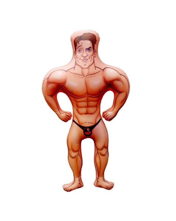 Official Harry the Hunk Inflatable Doll - 1.5m