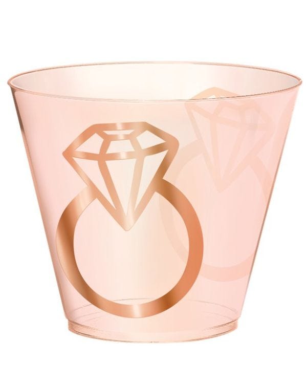 Blush Hen Party Rose Gold Tumblers (30pk)