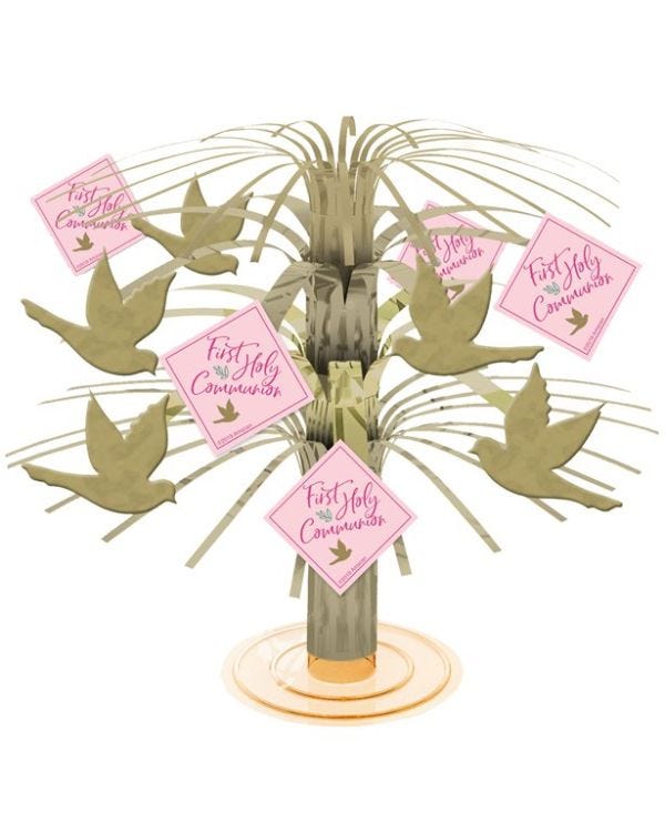 Pink 1st Communion Centerpiece - 30cm