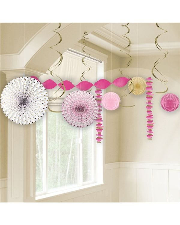 Pink 1st Communion Room Decorating Kit (14pk)