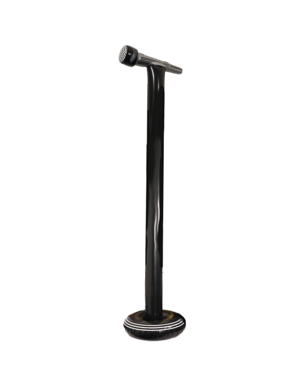 Inflatable Microphone With Stand - 1.23m