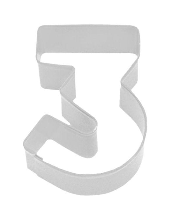 Number 3 Cookie Cutter