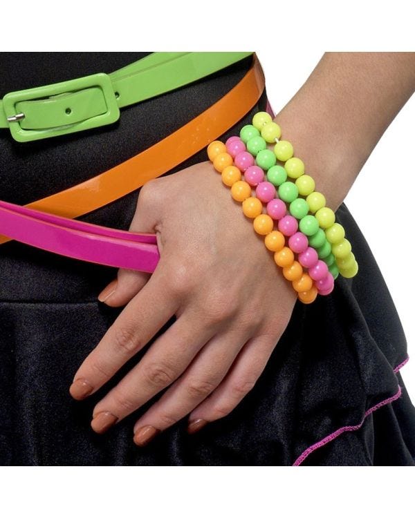 Beaded Neon Bracelet