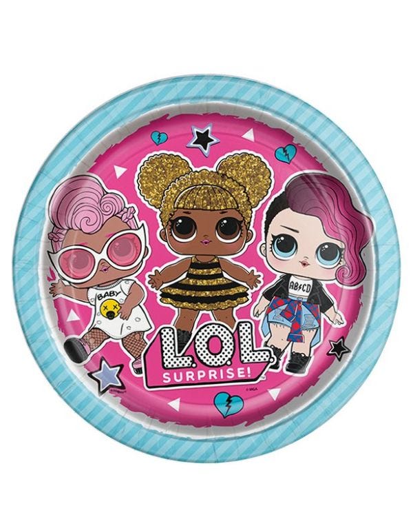 L.O.L Surprise Paper Plates - 23cm (8pk)
