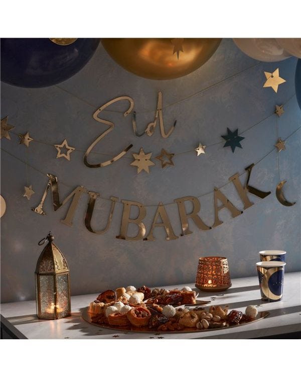 Eid Moon &amp; Stars Banner
