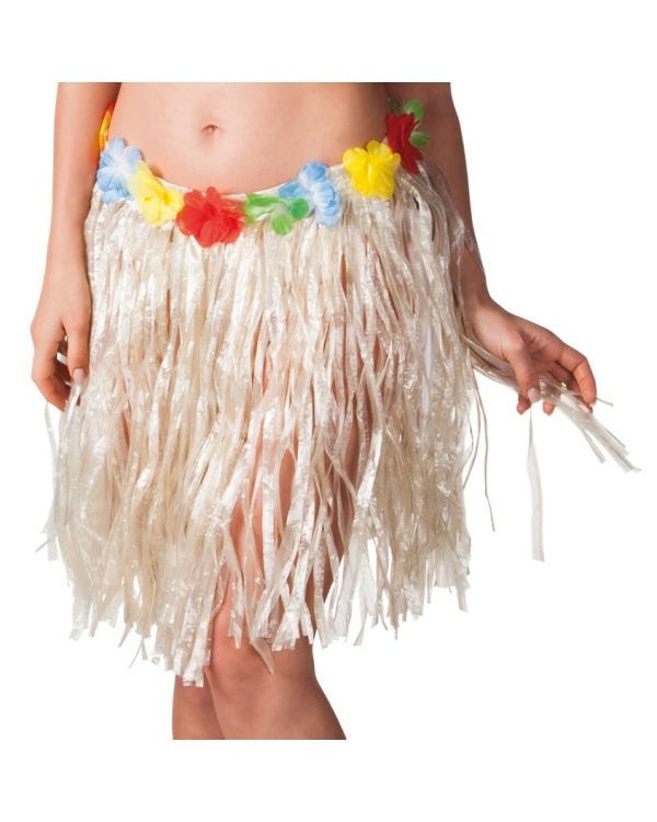 Natural Hawaiian Grass Skirt - Adult