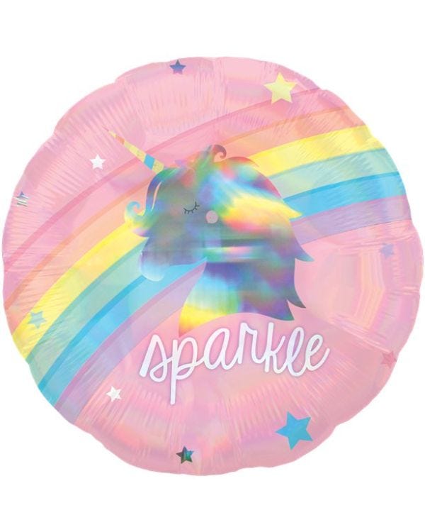 Magical Rainbow Holographic Balloon - 18&quot; Foil