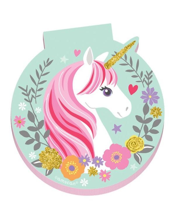 Magical Unicorn Mini Notepad - 8cm