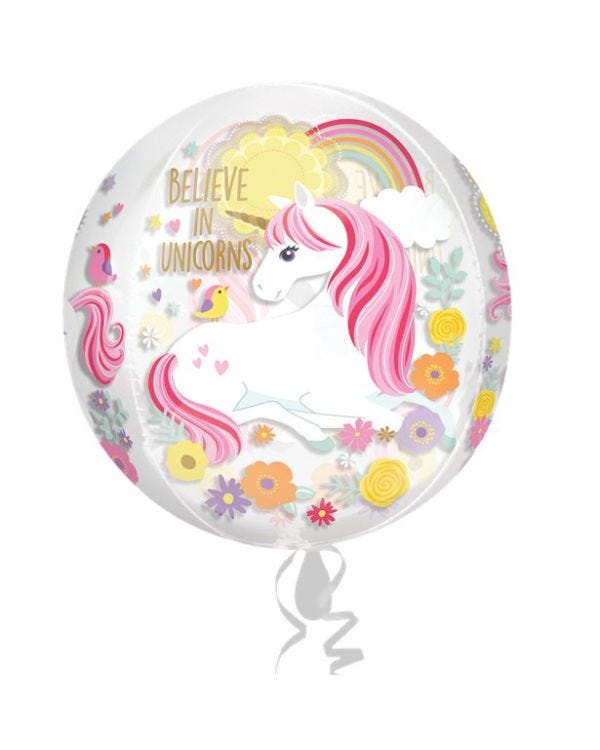 Magical Unicorn Orbz Balloon - 16&quot;