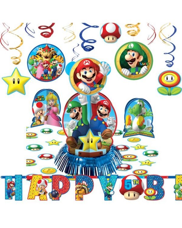 Super Mario Room Decorating Kit