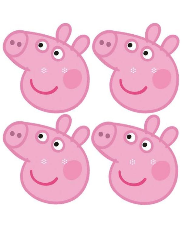 Peppa Pig Fun Face Masks (6pk)