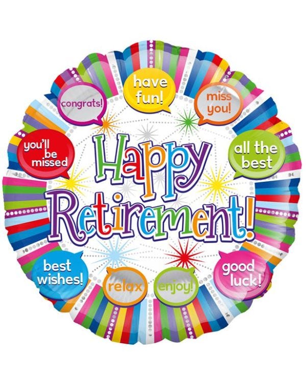 Happy Retirement Foil Balloon - 18&quot;