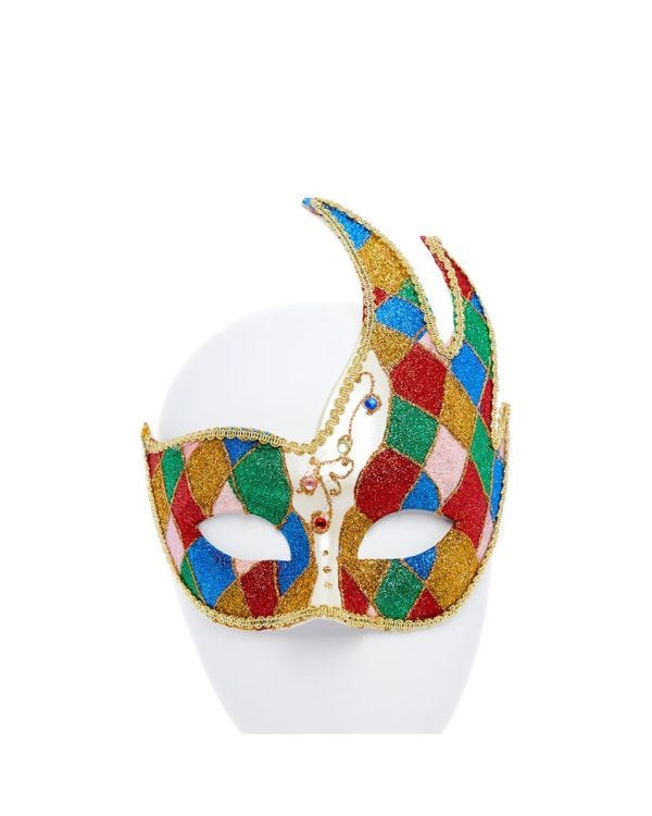 Carnival Jester Masquerade Mask