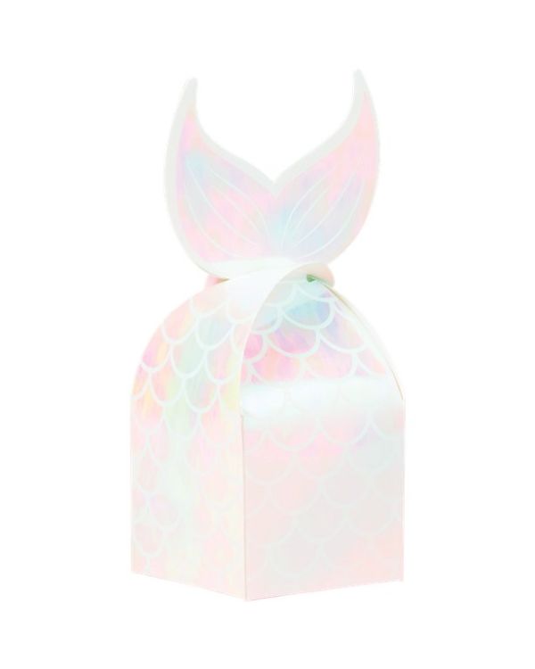 Mermaid Shine Iridescent Shaped Favour Boxes - 18.5cm (8pk)