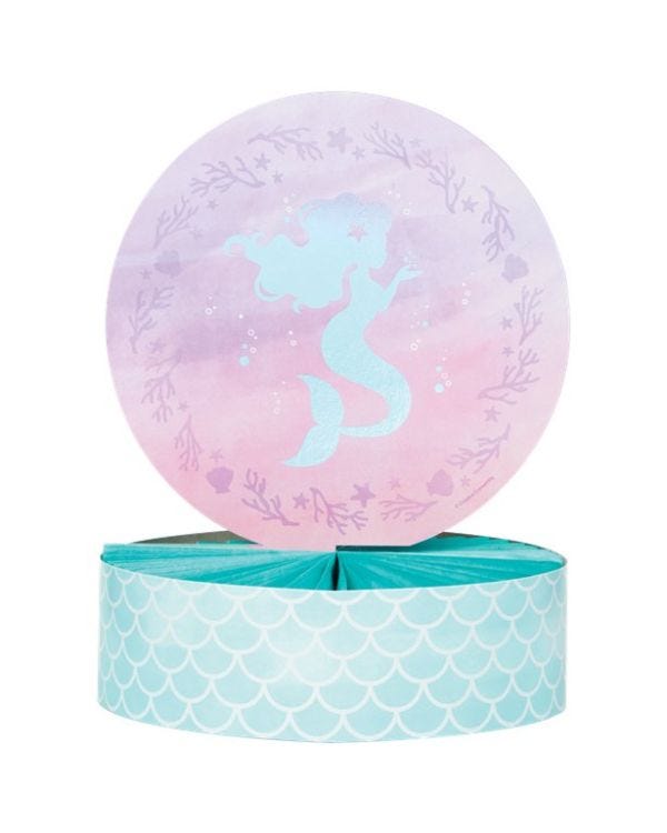 Mermaid Shine Honeycomb Table Centrepiece - 30.5cm