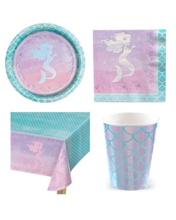 Mermaid Shine Party Pack - Value Pack For 8