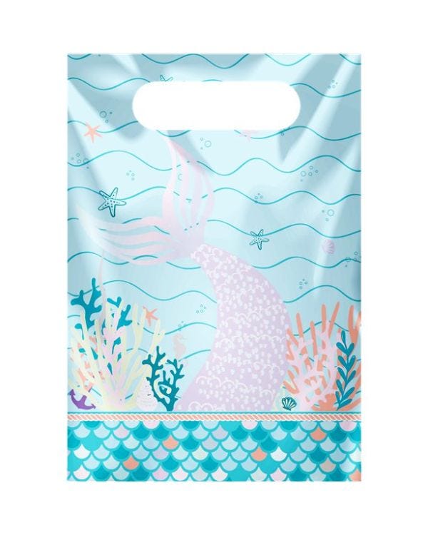 Mermaid Tales Paper Loot Bags (8pk)