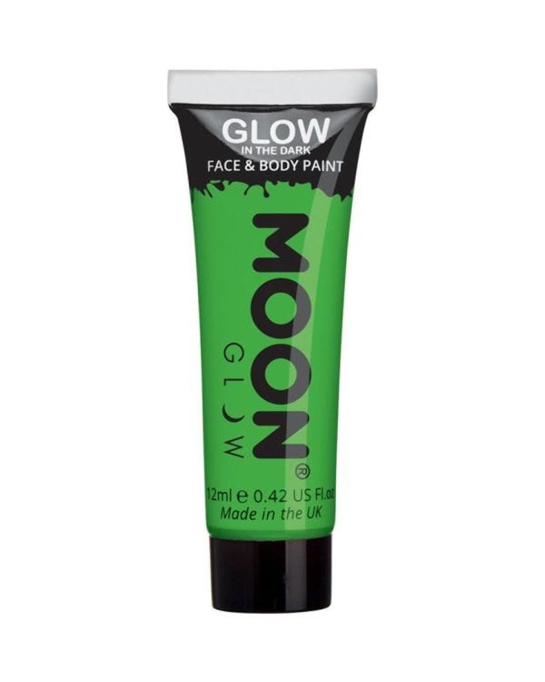 Glow in the Dark Face &amp; Body Paint - Green 12ml