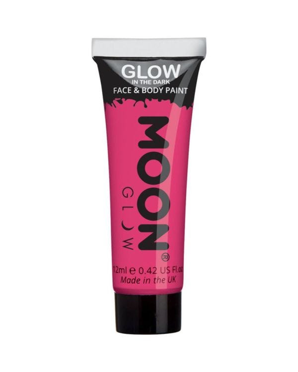 Glow in the Dark Face &amp; Body Paint - Pink 12ml