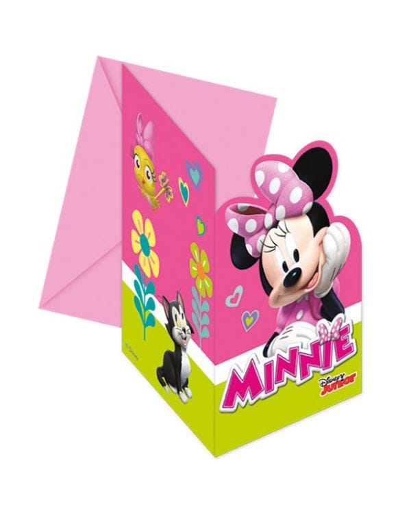 Minnie Mouse Die-Cut Invitations (6pk)