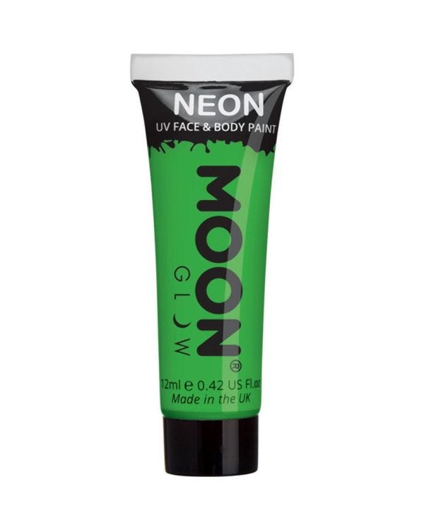 UV Neon Face &amp; Body Paint - Green 12ml