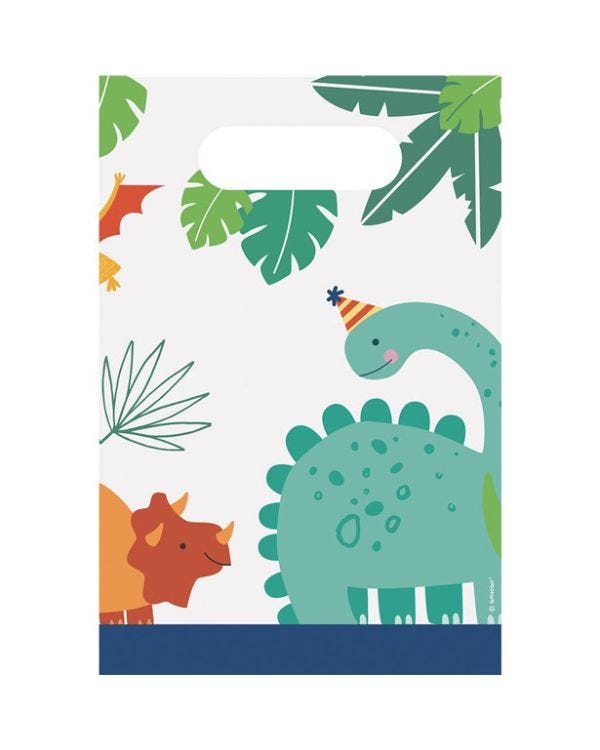 Dino-Mite Paper Party Bags (8pk)