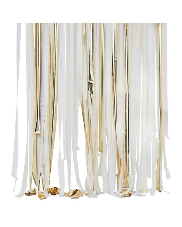Gold Mix Streamer Backdrop