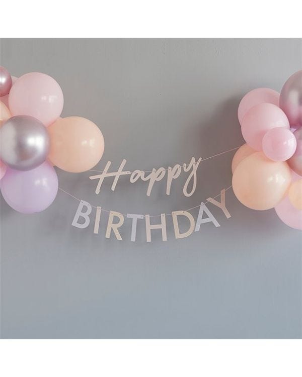 Happy Birthday Balloons &amp; Bunting Kit