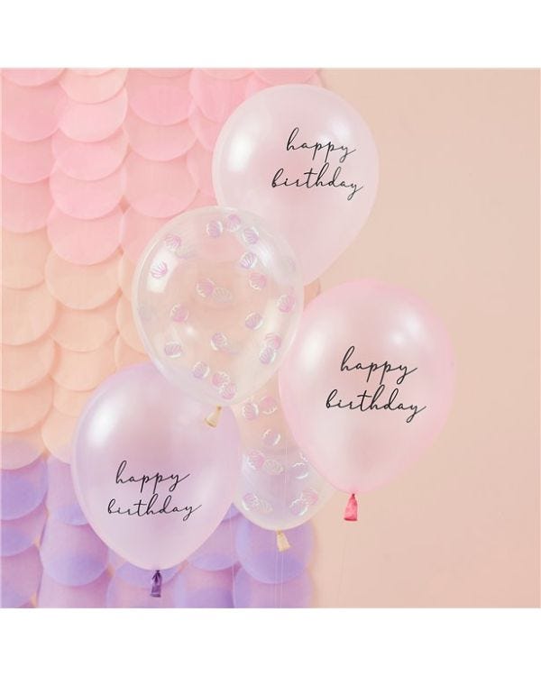 Mermaid Magic Latex Balloons - 12&quot; (5pk)